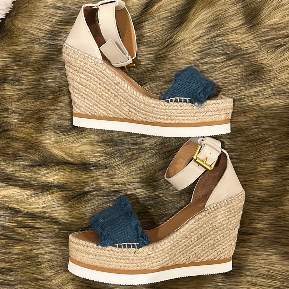 See by Chloé Glyn Espadrille in Medium Blue